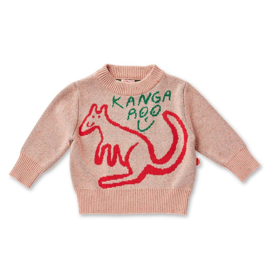 Baby [0-23M] Halcyon Nights Knitwear | Halcyon Nights Cotton Knit Jumper - Rusty Roo