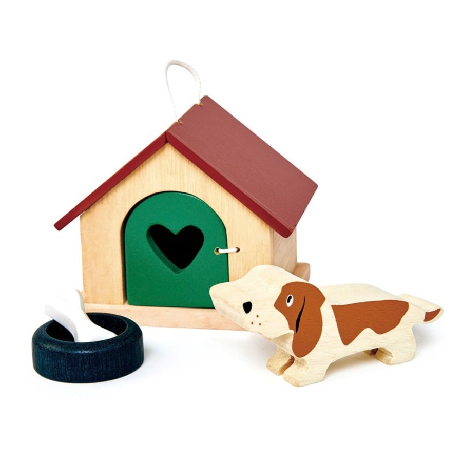 Play + Learn Tenderleaf Doll Houses | Pet Dog Kennel Set