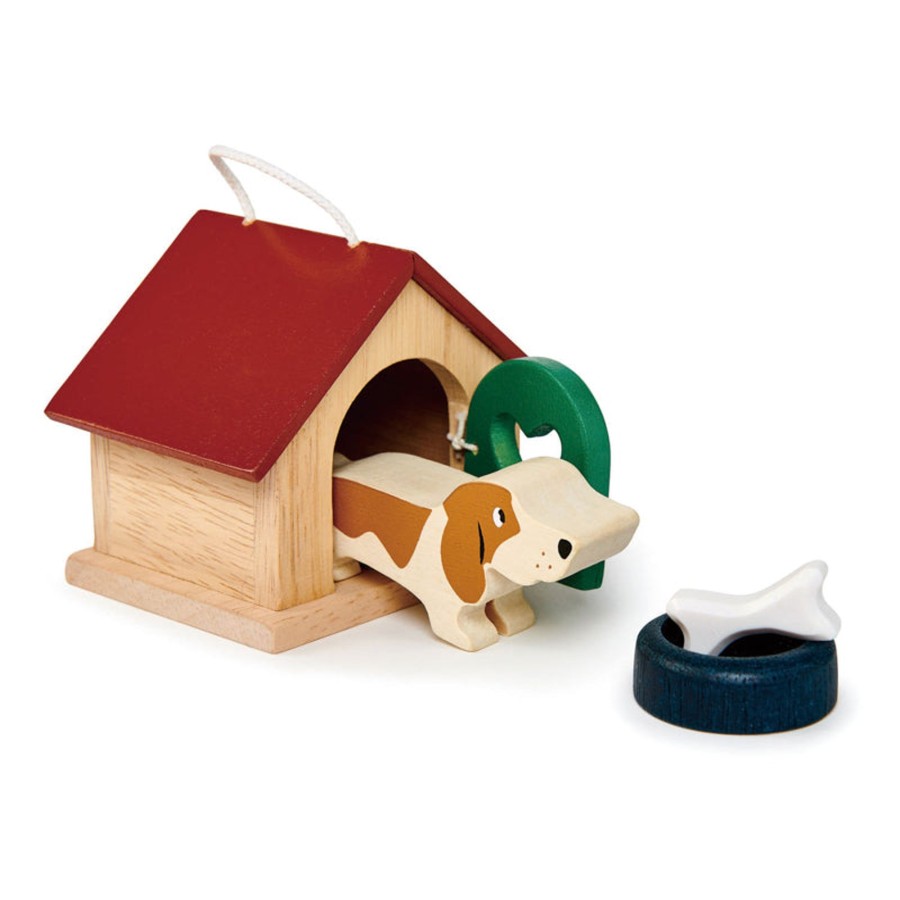 Play + Learn Tenderleaf Doll Houses | Pet Dog Kennel Set