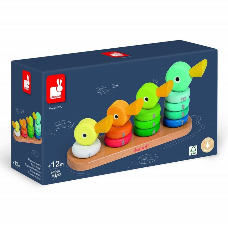 Baby [0-23M] Janod Wooden Toys | Janod - Duck Family Stacker