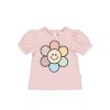 Baby [0-23M] Huxbaby Tops | Huxbaby Rainbow Daisy Puff T-Shirt - Peony