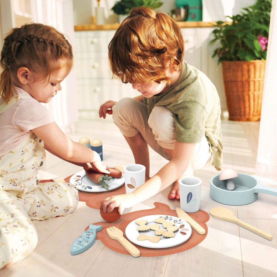 Play + Learn Speedy MonWholesale Role Play | Speedy Monkey - Dining Set