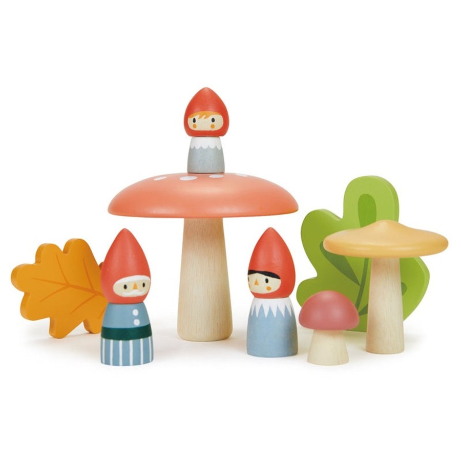 Baby [0-23M] Tenderleaf Wooden Toys | Woodland Gnome Family