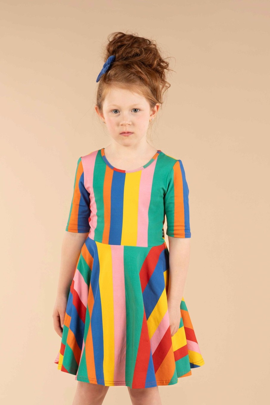 Child [2-14] Rock Your Baby Dresses | Rock Your Baby Rainbow Stripes Mabel Dress