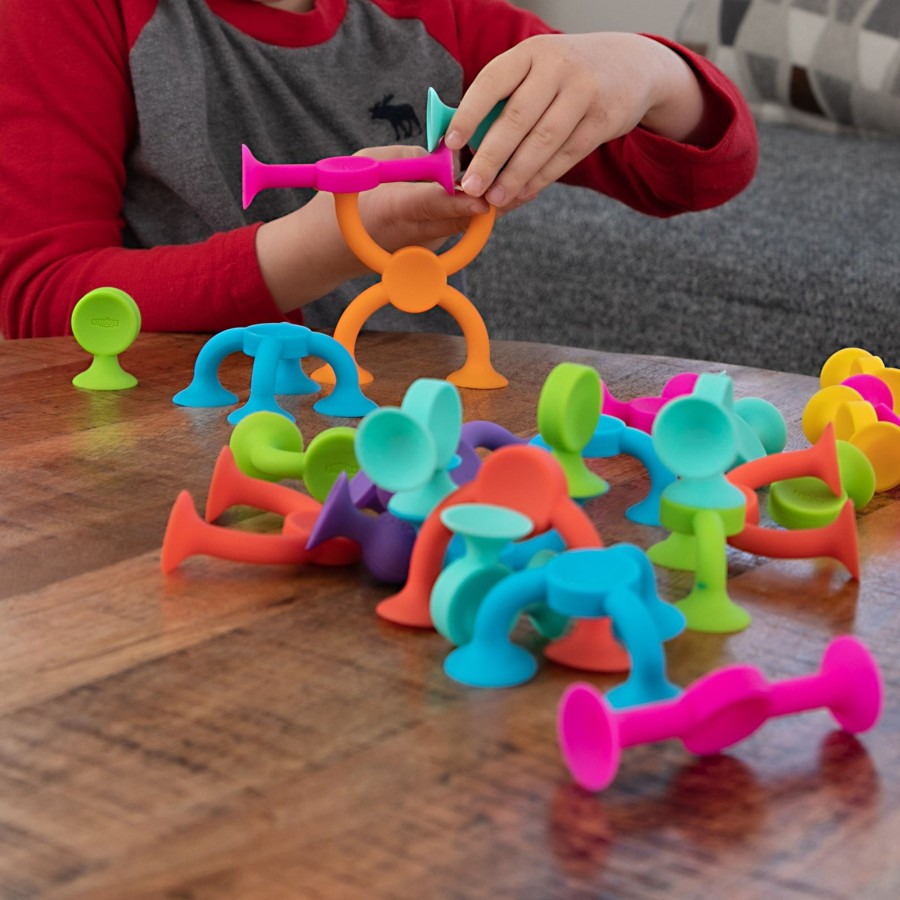 Play + Learn Fat Brain Sensory | Fat Brain - Squigz 2.0 - 36 Piece Set