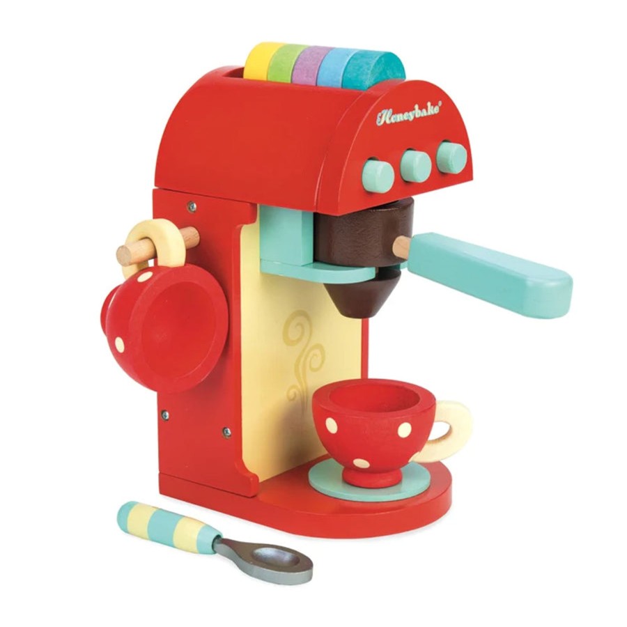 Play + Learn Le Toy Van Wooden Toys | Cafe Coffee Machine