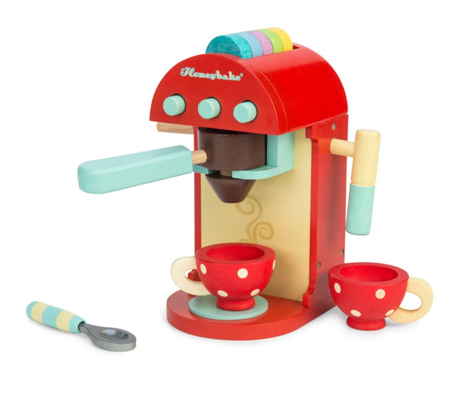 Play + Learn Le Toy Van Wooden Toys | Cafe Coffee Machine