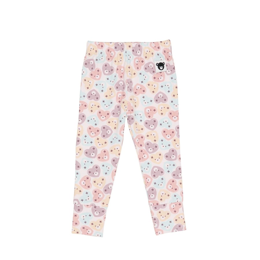 Baby [0-23M] Huxbaby Bottoms | Huxbaby Heart Bear Legging