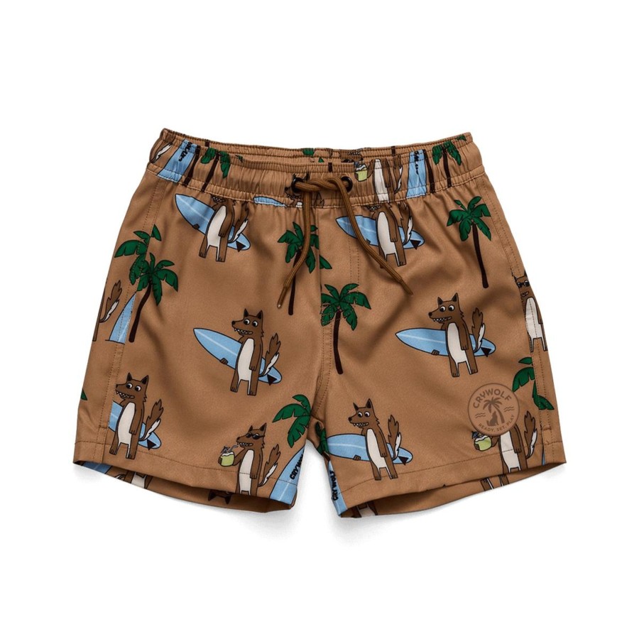 Child [2-14] Crywolf Bottoms | Crywolf Board Shorts Surf'N Mr Wolf