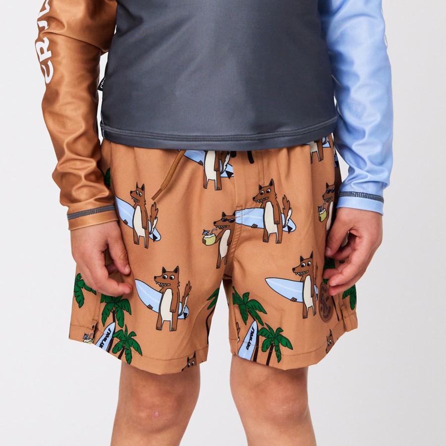 Child [2-14] Crywolf Bottoms | Crywolf Board Shorts Surf'N Mr Wolf