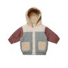 Baby [0-23M] Quincy Mae Outerwear | Quincy Mae Hooded Woven Jacket - Color Block