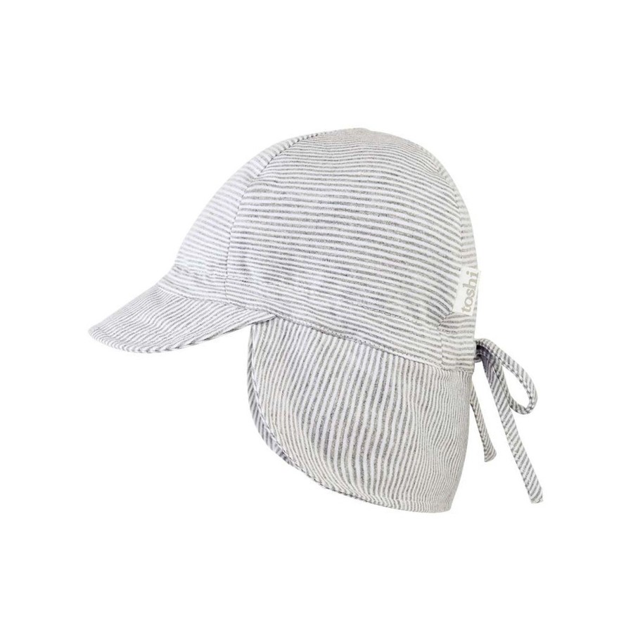 Baby [0-23M] Toshi Hats | Toshi Baby Flap Cap - Dove