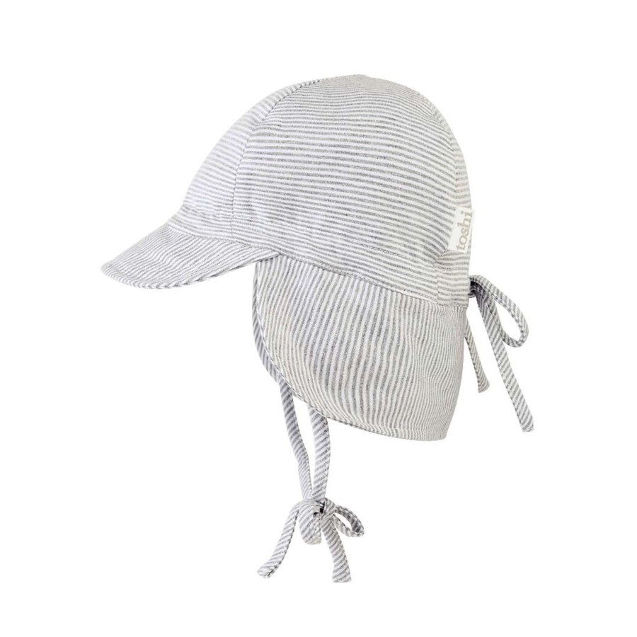 Baby [0-23M] Toshi Hats | Toshi Baby Flap Cap - Dove