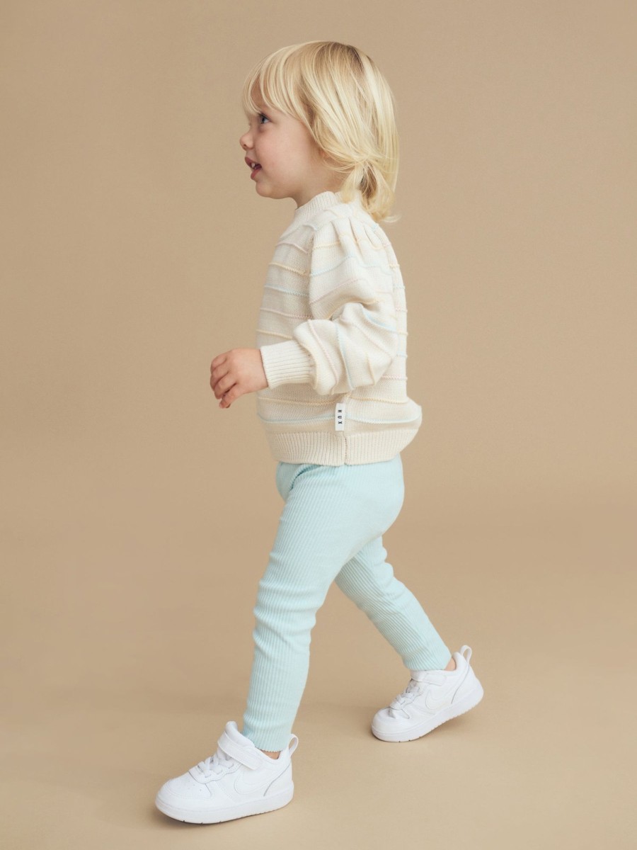 Baby [0-23M] Huxbaby Bottoms | Huxbaby Sky Rib Legging