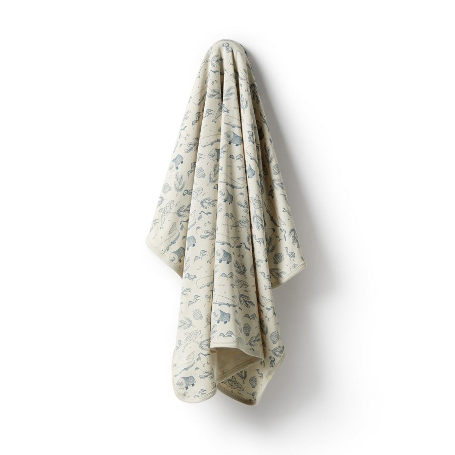 Baby [0-23M] Wilson & Frenchy Swaddles + Wraps | Wilson And Frenchy Organic Bunny Rug - Arctic Blast