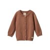 Baby [0-23M] Nature Baby Knitwear | Nature Baby Merino Knit Cardigan - Hazelnut