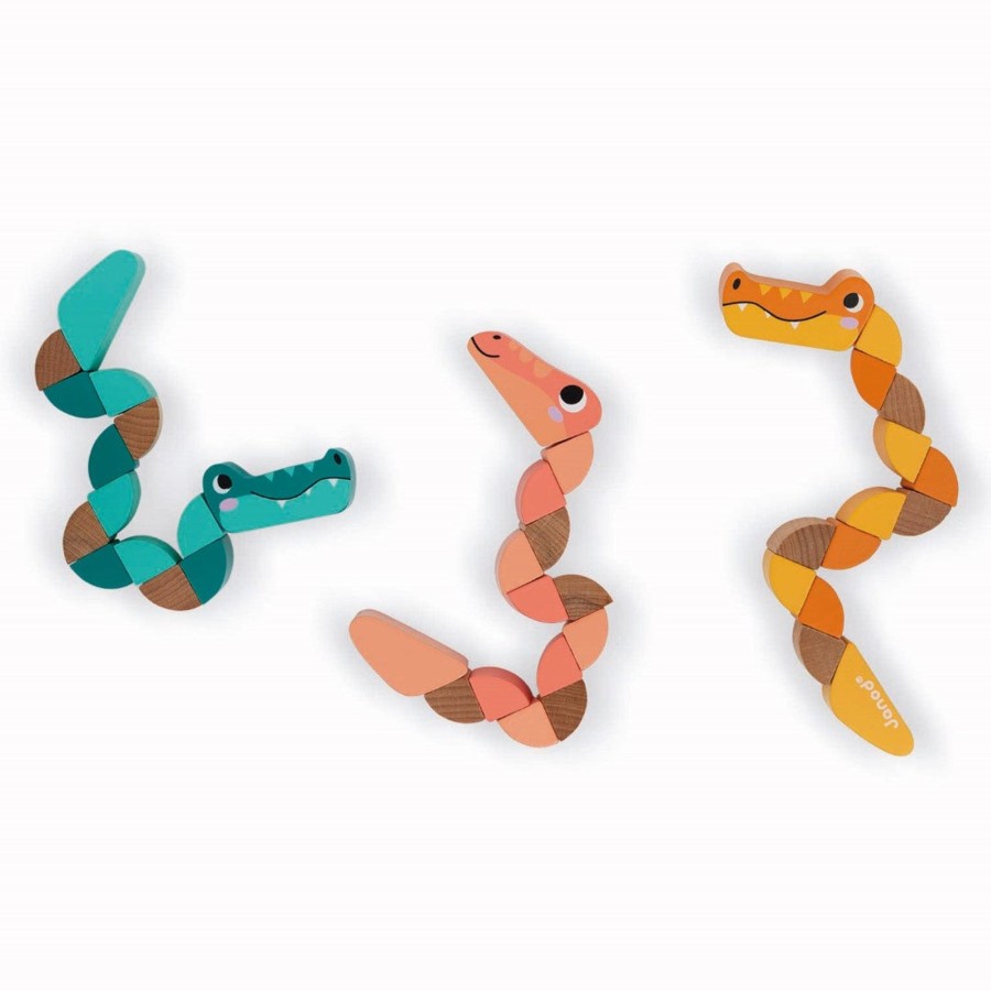 Play + Learn Janod Wooden Toys | Janod - Articulated Animals | Assorted