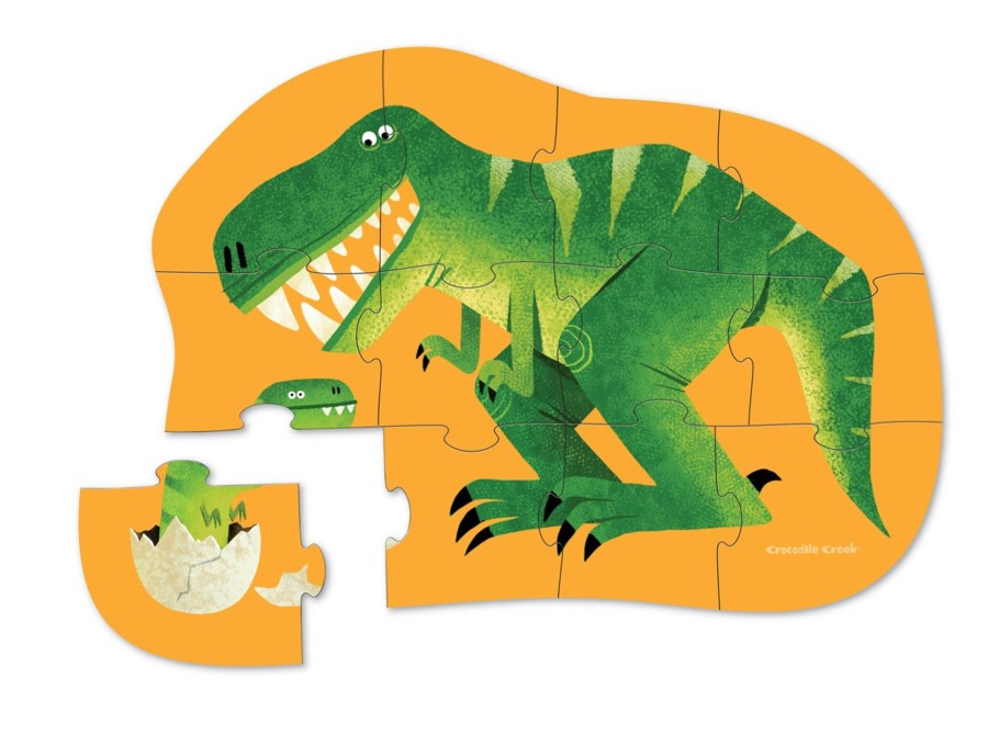 Baby [0-23M] Crocodile Creek Shape Sorters + Puzzles | Mini Puzzle 12 Piece - Just Hatched