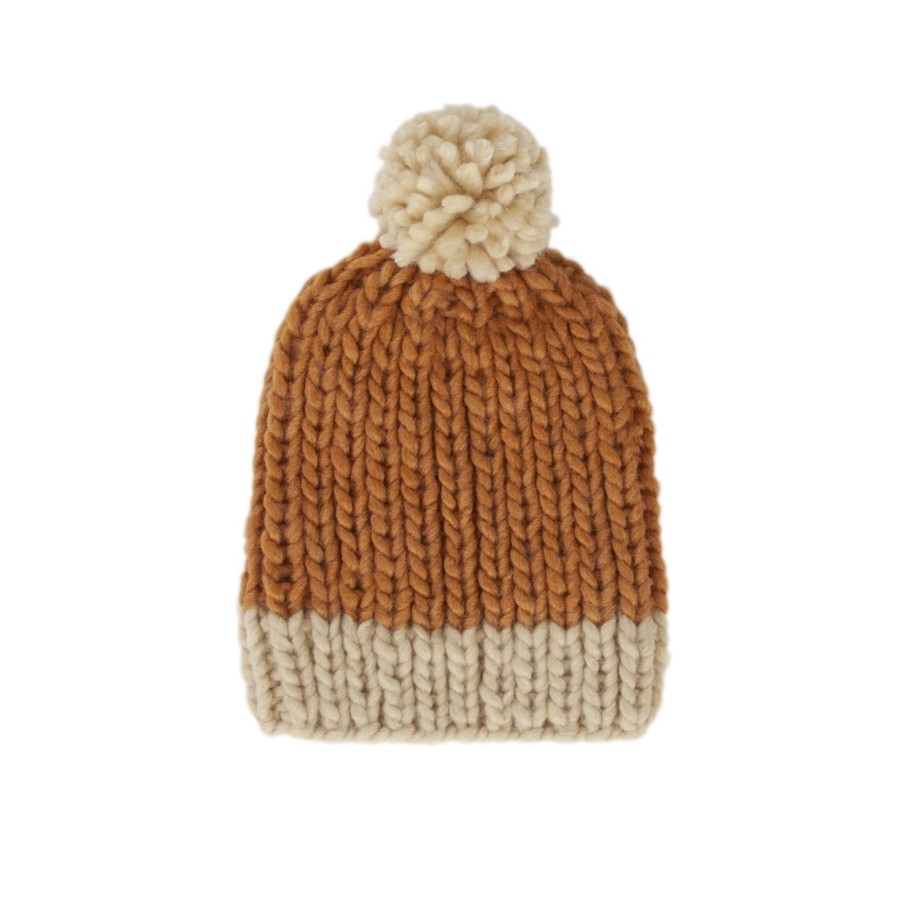 Child [2-14] Acorn Beanies | Acorn Traveller Chunky Beanie - Caramel