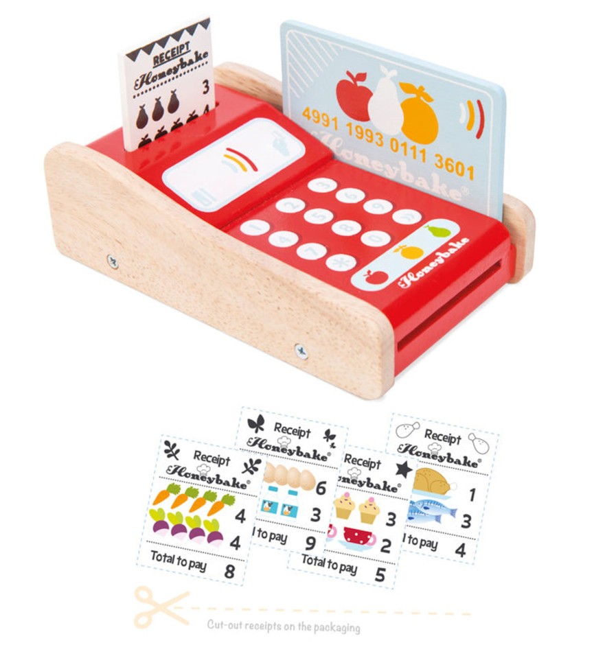 Play + Learn Le Toy Van Role Play | Wooden Eftpos Card Machine