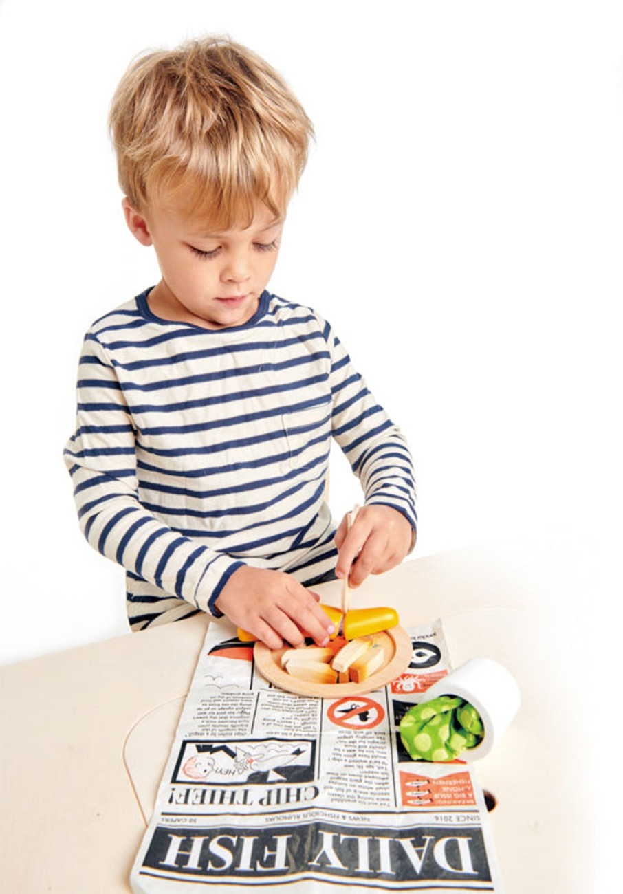 Play + Learn Tenderleaf Role Play | Wooden Fish And Chips Supper