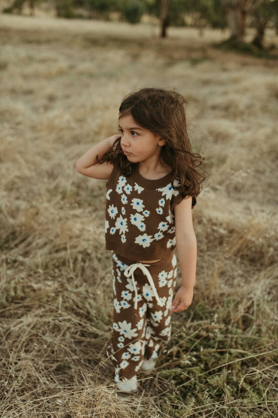 Child [2-14] Grown Knitwear | Grown Organic Knit Top - Petal