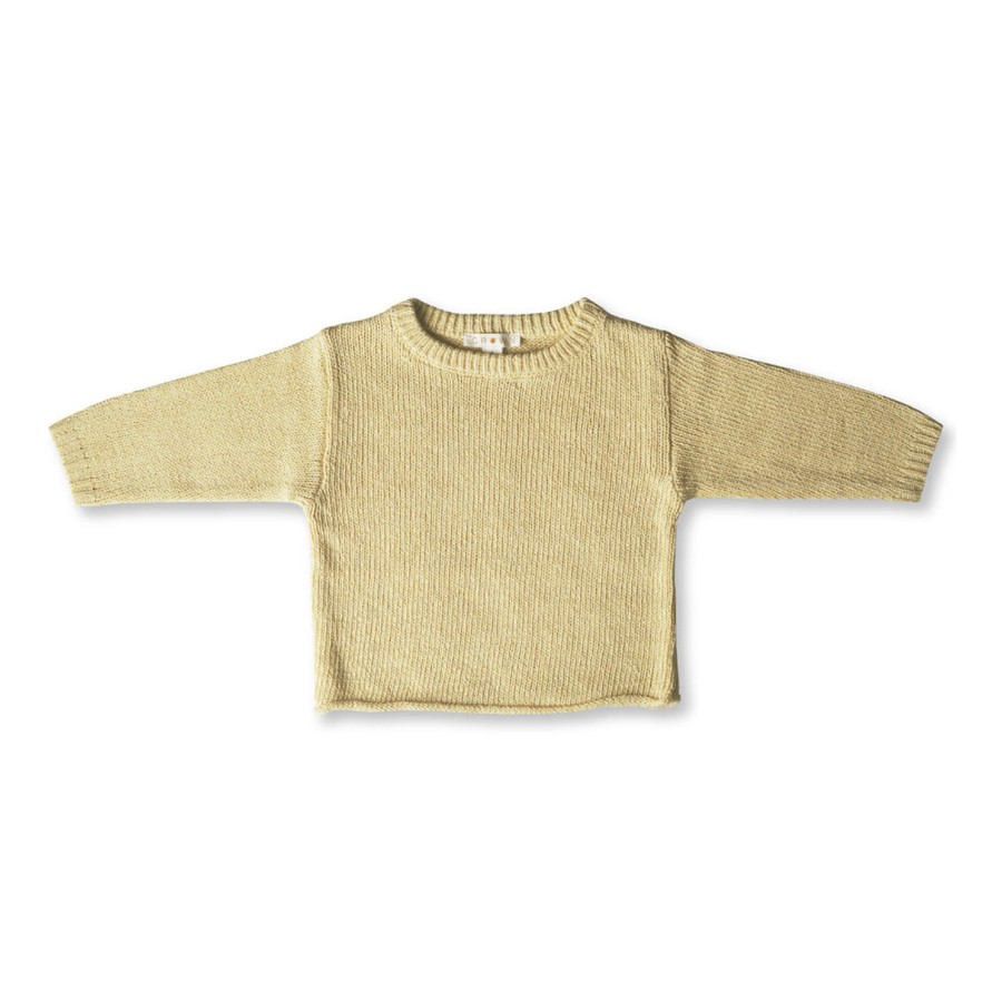 Child [2-14] Grown Jumpers | Grown Beach Pull Over - Lemon