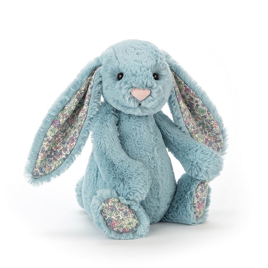 Baby [0-23M] Jellycat Soft Toys | Jellycat Bashful Blossom Bunny Medium - Aqua