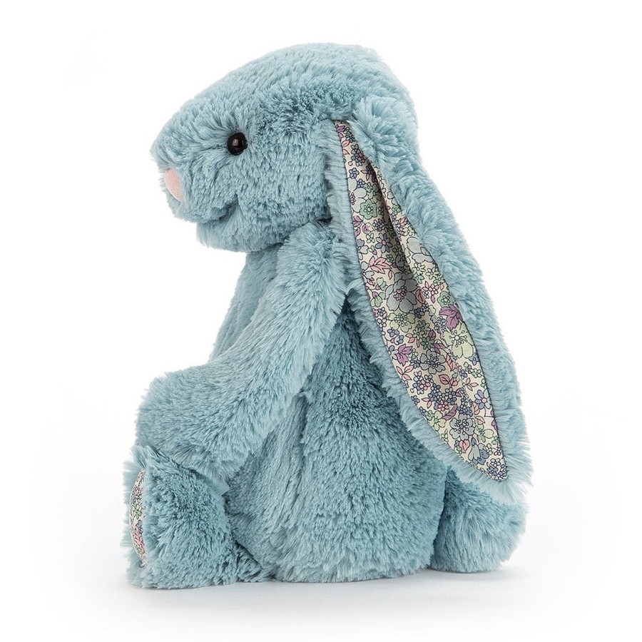 Baby [0-23M] Jellycat Soft Toys | Jellycat Bashful Blossom Bunny Medium - Aqua