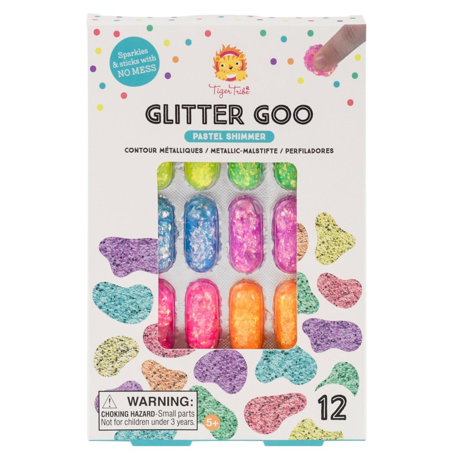 Play + Learn Tiger Tribe Stationery | Glitter Goo - Pastel Shimmer