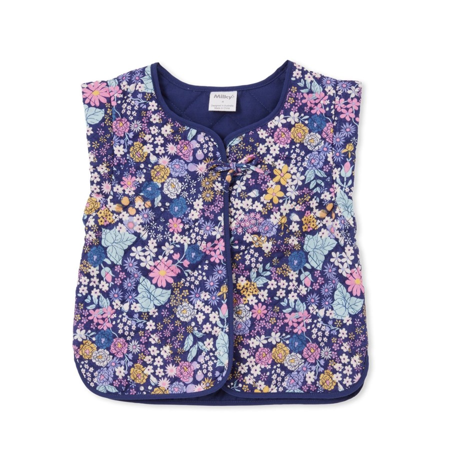 Child [2-14] Milky Outerwear | Milky Quilted Vest - Winter Bouquet