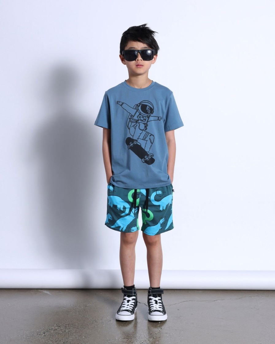 Child [2-14] Minti Tops | Minti Space Skater Tee - Steel