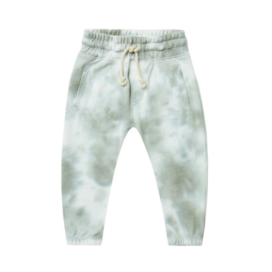 Child [2-14] Rylee + Cru Bottoms | Rylee + Cru Jogger Sweatpant - Aqua Tie Dye