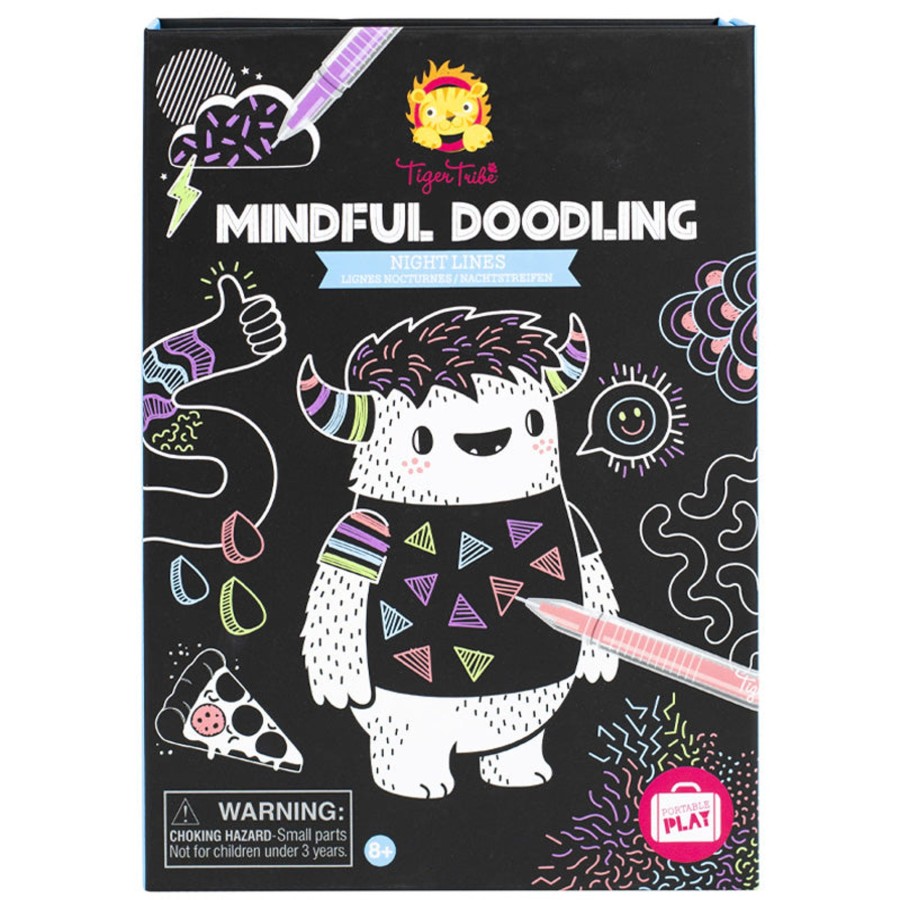 Play + Learn Tiger Tribe Activity Sets | Mindful Doodling - Night Lines