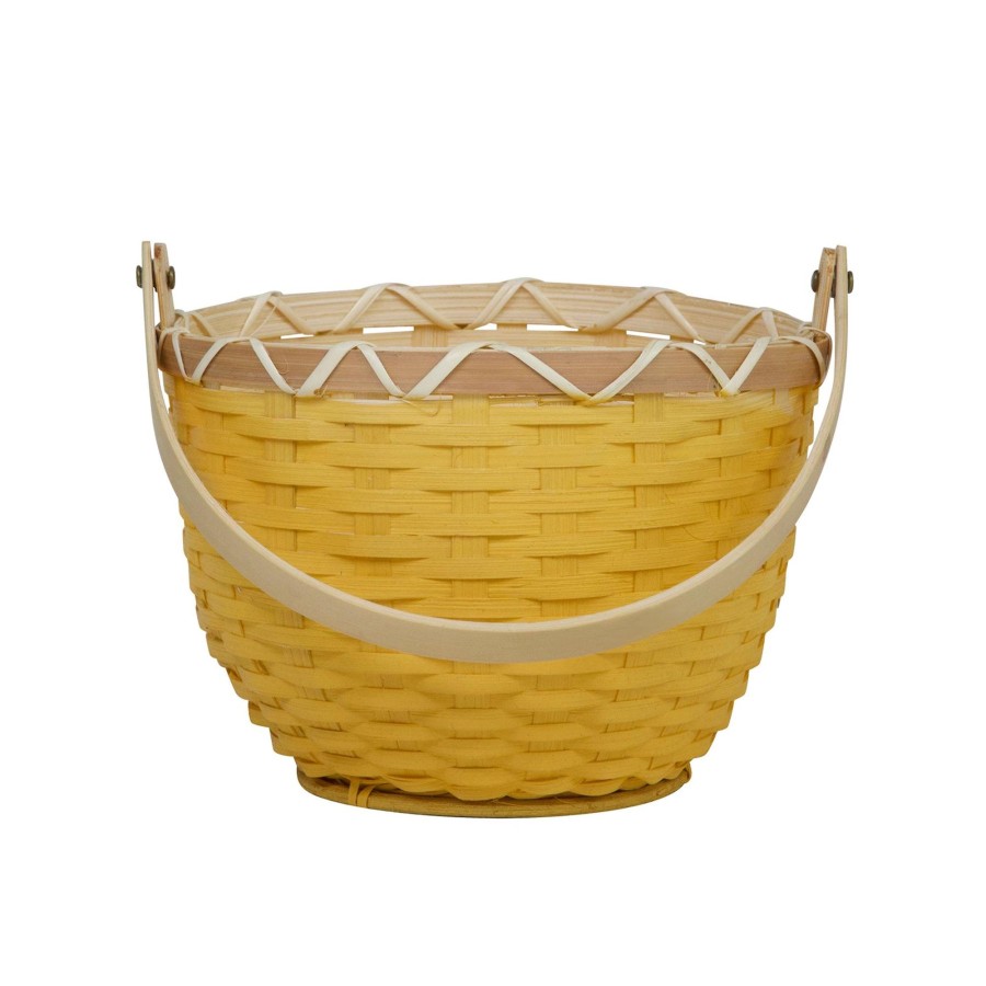 Play + Learn Olli Ella Dolls + Accessories | Olli Ella Blossom Basket Small - Mustard