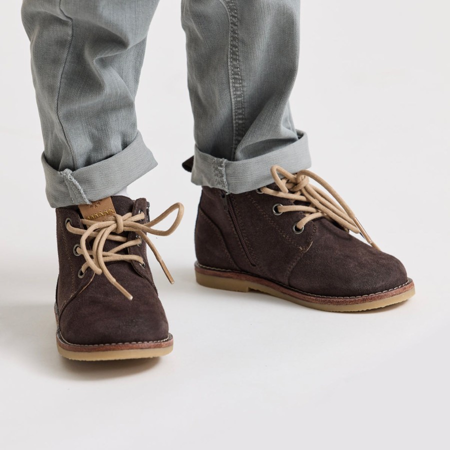 Child [2-14] Pretty Brave Footwear | Pretty Brave Desert Boot - Chocolate