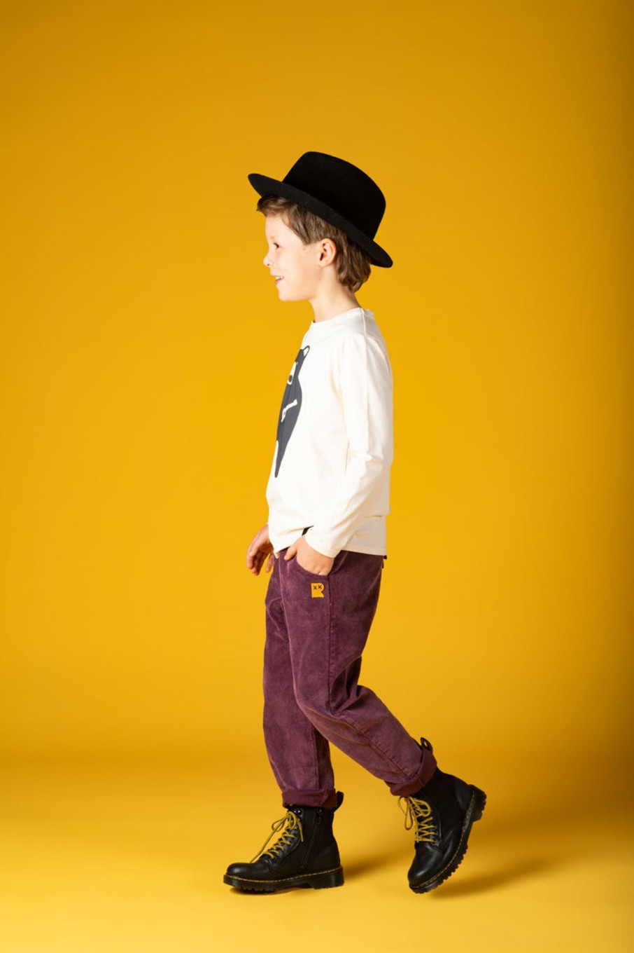 Child [2-14] Rock Your Baby Bottoms | Rock Your Baby Plum Washed Cord Pants