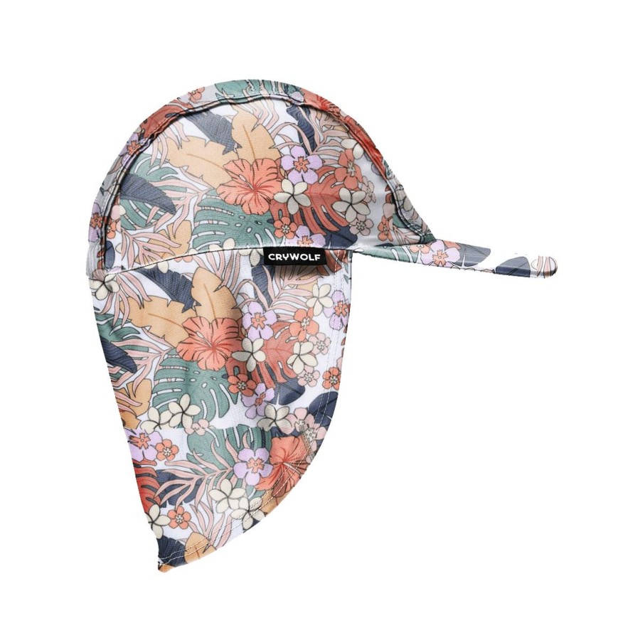 Child [2-14] Crywolf Swim | Crywolf Legionnaire Hat Tropical Floral