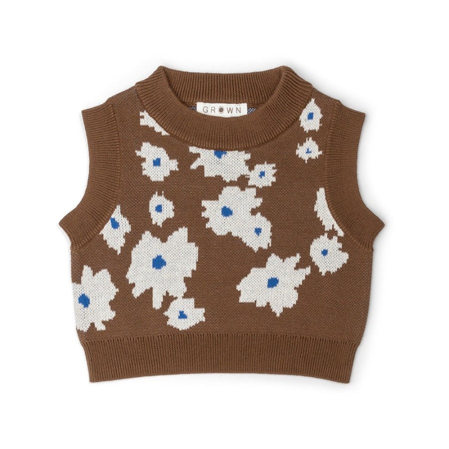 Child [2-14] Grown Tops | Grown Organic Knit Top - Petal