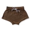 Child [2-14] Grown Knitwear | Grown Linen Knit Shorts - Mocha