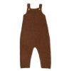 Child [2-14] Grown Knitwear | Grown Organic Knit Overalls - Espresso