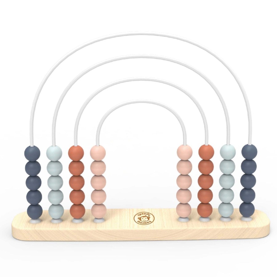 Baby [0-23M] Speedy MonOnline Wooden Toys | Speedy Monkey - Rainbow Abacus