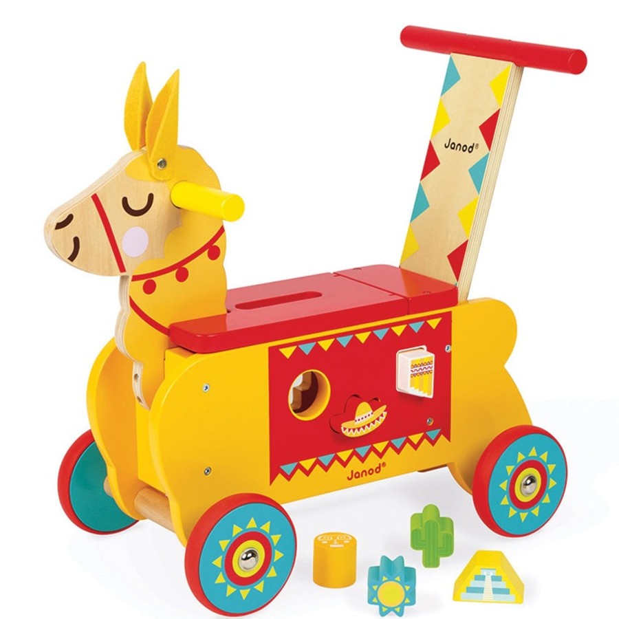 Play + Learn Janod Ride Ons + Push Alongs | Janod - Llama Ride On