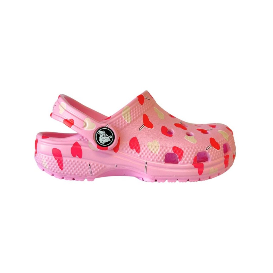 Child [2-14] Crocs Footwear | Crocs Classic Vday Clog - Flamingo