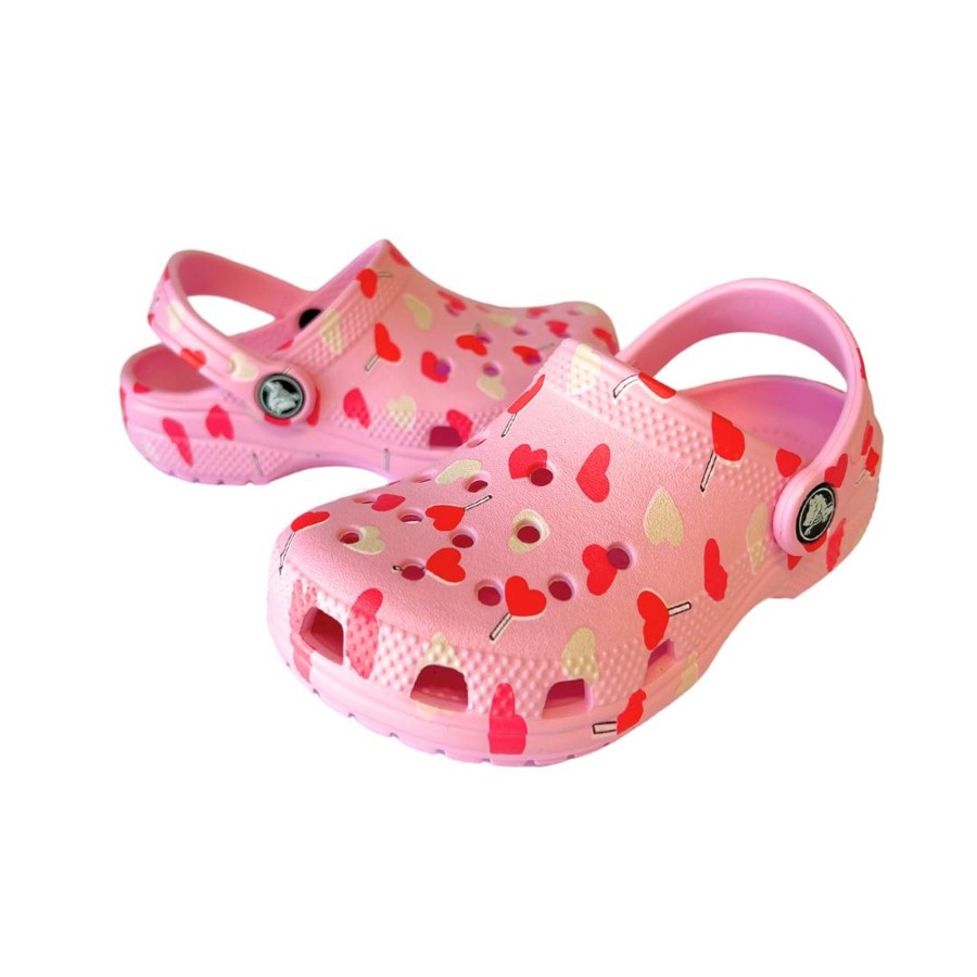 Child [2-14] Crocs Footwear | Crocs Classic Vday Clog - Flamingo