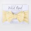 Child [2-14] Wild Kind Hair Accessories | Wild Kind Ayla Wide Bow Headband - Lemon