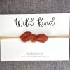 Child [2-14] Wild Kind Hair Accessories | Wild Kind Ida Small Cord Bow - Rust