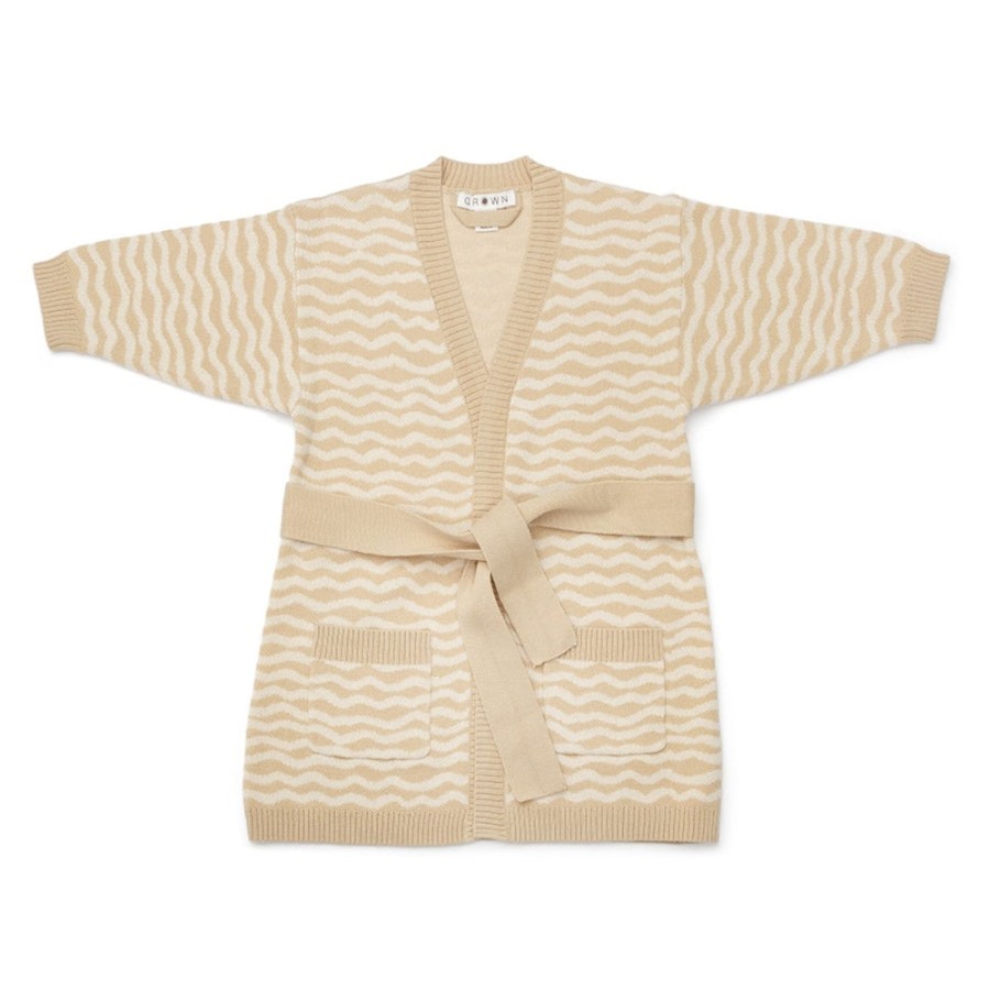 Child [2-14] Grown Knitwear | Grown Organic Knit Robe - River