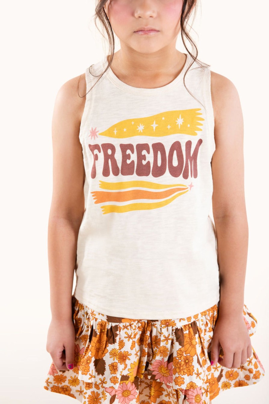 Child [2-14] Rock Your Baby Tops | Rock Your Baby Singlet - Freedom