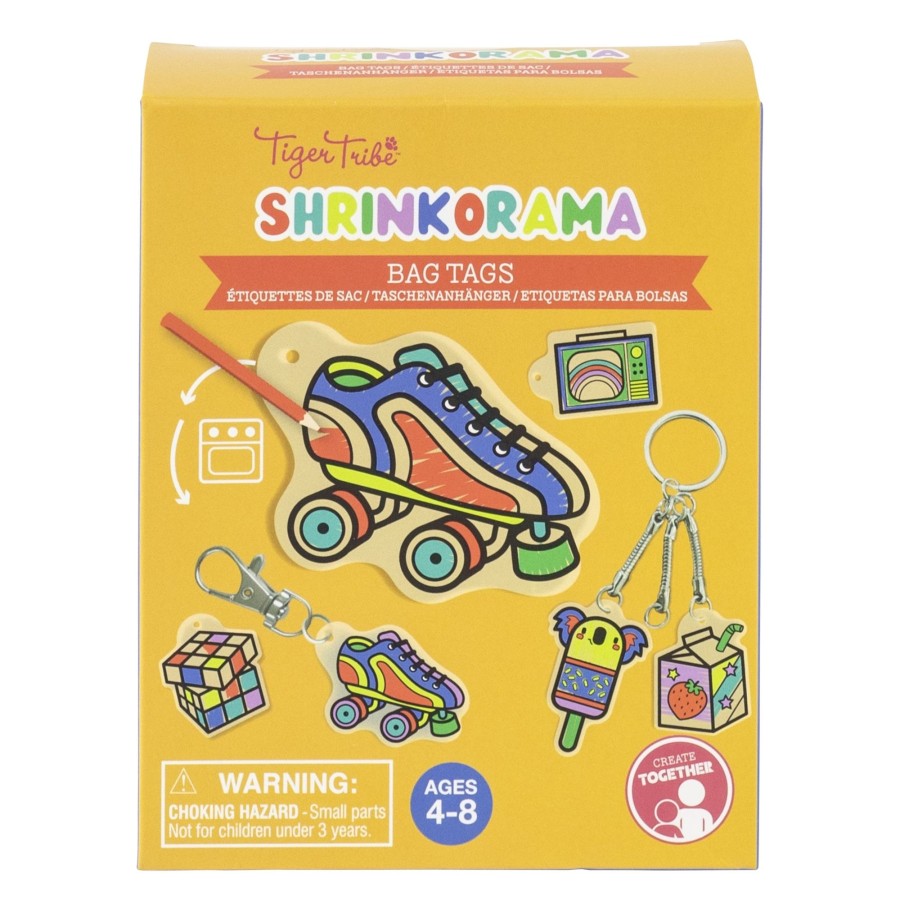 Play + Learn Tiger Tribe Craft | Shrinkorama - Bag Tags